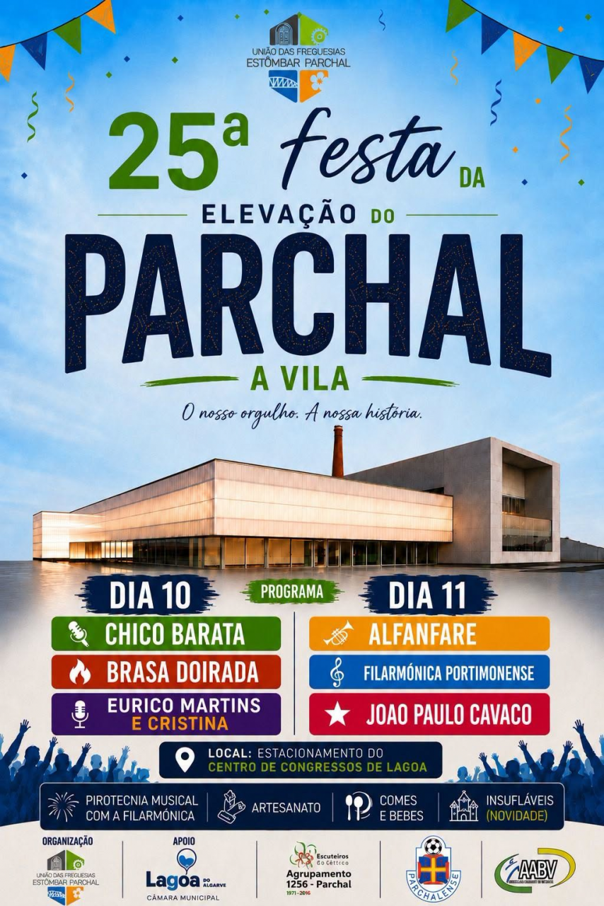 25&ordm; Anivers&aacute;rio da eleva&ccedil;&atilde;o do Parchal a Vila